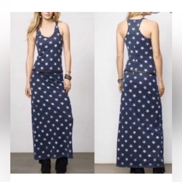 Ralph Lauren denim & supply Starry Night Blue Maxi Dress - Picture 1 of 5